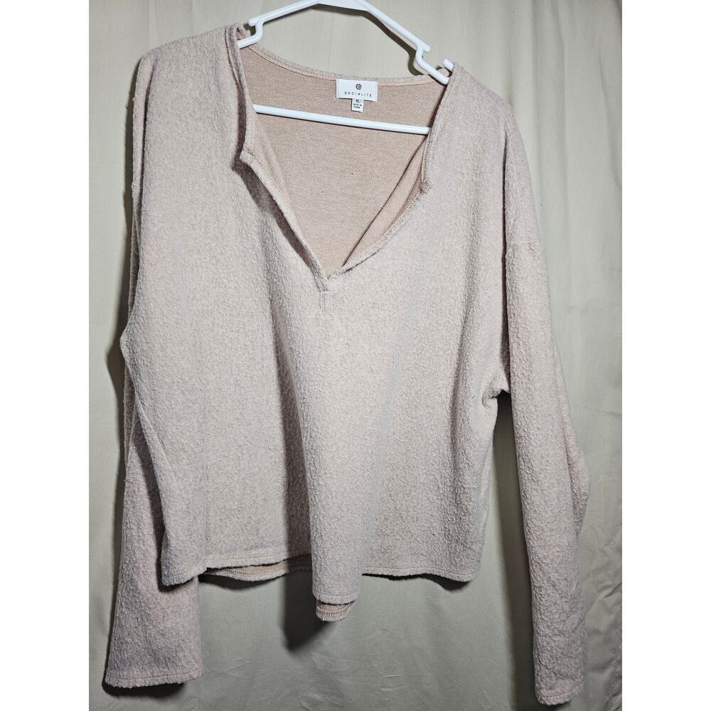Socialite sweater. Light Tan. XL. Good used condition.
